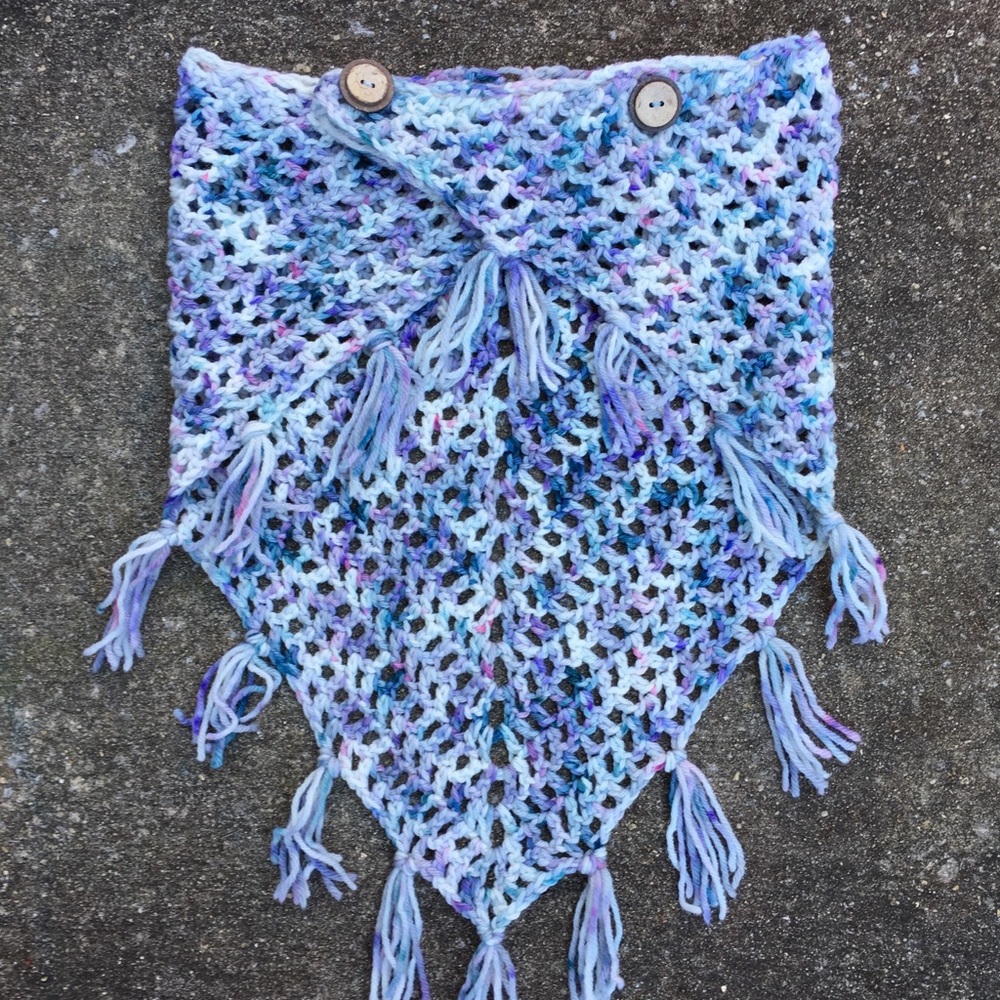 Handmade Crocheted Scarf - Picture 3 of 3